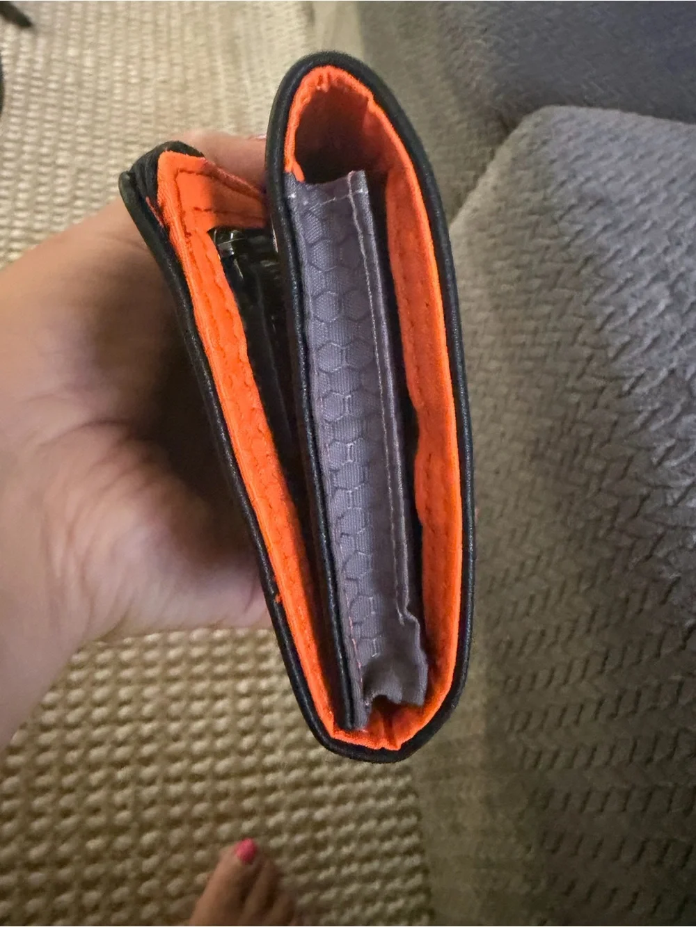 Harley-Davidson Black Leather Snap-trifold Closure Accessory Roll